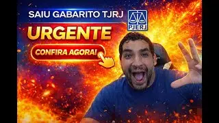 ⭐ URGENTE - TJRJ - SAIU GABARITO! - GILMAR JUNIOR 🚨