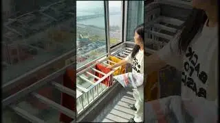 Smart Foldable Window Drying Rack  Space Saving Laundry Solution for Apartments  #homedecor