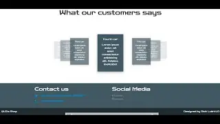 Add footer section using html & css