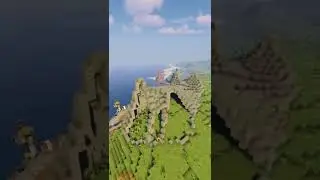 How to Terraform in Minecraft! Building a simple Mountain | GAP FILLERS #Short #Minecraft