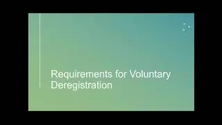 Automation De-registration