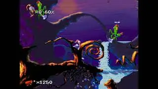 Earthworm Jim 2: Genesis/ Snes Game Over 