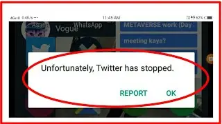 Twitter || Unfortunately Twitter Has Stopped Problem Fix