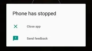 phone has stopped open app again