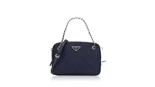 Prada 1BH910 Tessuto Impuntu Small Baltico
