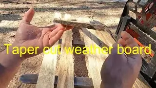 MILLING WEATHERBOARD TURBOSAWMILL | HARD TO SEE RULER HACK | HOW TO CUT WEATHERBOARD SIDING