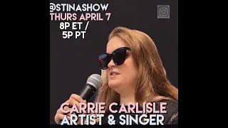 Carrie Carlisle Artist & SINGER LIVE on the STINA SHOW