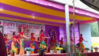 Thaokri Lunai Traditional Dance By Sekhar youths and women in Easter eVe