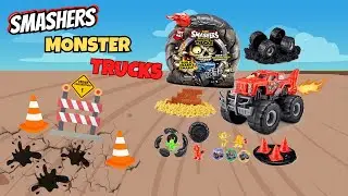 Smashers Monster Truck ASMR Unboxing | Satisfying Toy Reveal & Crushing Action