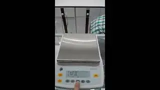 External Calibration of Sartorius Balance