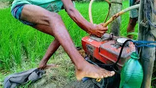 Full Process Of Antic Sallow Machine Startup!! Whole Process Of Water Pump Start by Village Boys.