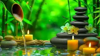 Relaxing Piano Sleep with Flowing Bamboo Water 🌿 Calming Nature Sounds for Meditation and Deep Rest