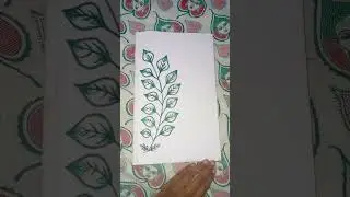 New leaf border design l Eepsitha art and crafts l