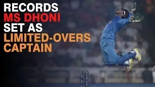 Records MS Dhoni set as limited-overs captain