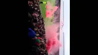 Liverpool away fans at Fulham 2013