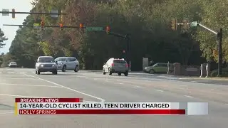 Boy on bicycle dies amid Holly Springs 2 car crash