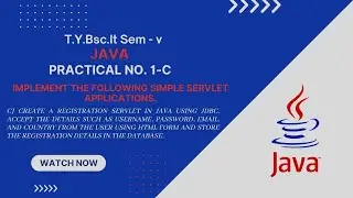 Практический курс Java 1-C | Создание сервлета регистрации на Java с использованием JDBC. | Пошаг...