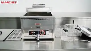 Gas Fryer Countertop 17L Mirror Housing