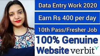 Data Entry Work 2020 | Data Entry Jobs | Work from Home | Data Entry Jobs from Home | Fresher Jobs