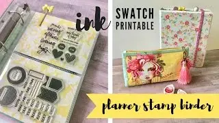 New Planner Stamp Storage Binder + Free Ink Swatch Printable!