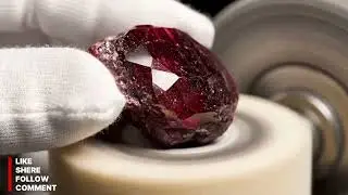 🔥 From Rough Crystal to Flawless Gem: The Fiery Cuprite Transformation (ASMR)