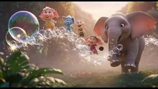 Ellie the Elephant&rsquo;s Bubble Parade Sing Along Animated Nursery Rhyme for Toddlers Kids Songs 🐘🫧🎶