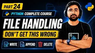 Python Write, Append & Delete Files Explained | File Handling Tutorial | Python Full  Course