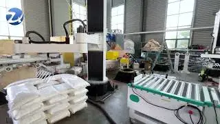 Automatic Column Robot Bag Palletizer/Palletizing Machine for Packing Line#palletizer