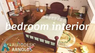 Arnold tutorial - Rendering a childrens bedroom interior scene with 3ds Max
