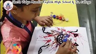 || SVM - SSC Board || Blow art with straw - Activity