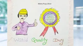 Easy Drawing on Quality Day | World Quality Day Poster Drawing | CQI World Quality Day 2020 theme