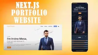 Complete Responsive Portfolio Website using NextJS  and Tailwind CSS
