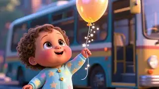 Beep Bus Park Stars!! ⭐ | Fun Bus Song for Kids | Playful Vehicle Adventure Rhyme