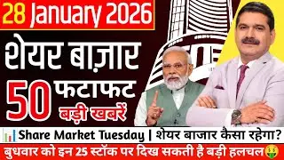 📊Share Market Wednesday : आज के शेयर मार्केट की 15 सबसे बड़ी खबरें🔥 इन 25 Stocks पर रहेगी हलचल!