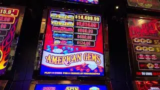 Wild Rooster and American Gems slot machines at Winstar World Casino
