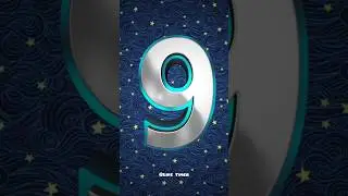 Shiny Countdown 9 to 0 with Voice  Trending Number Drop Timer! #10seconds #countdown #timer #shorts