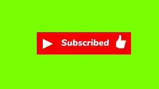 Subscribe Button Green Screen _ No Copyright