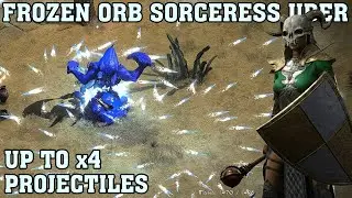 🔥 Diablo 2 Resurrected &ndash; Frozen Orb Sorceress Up To x4 Projectiles vs Uber Tristram!