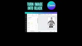 turn image into black in canva #easy canva #canva tutorial #photoshop #canvatutorial #easycanva