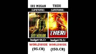IRU MUGAN VS THERI BOX OFFICE COLLECTION VIDEO #shortsviral #bollywood #shortvideo