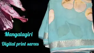 Mangalagiri Digital Print Sarees | Free Shipping Pan-India | Daaram Studio