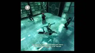 Catwoman beating the guards😲😲 #Batman Arkham city 🦇