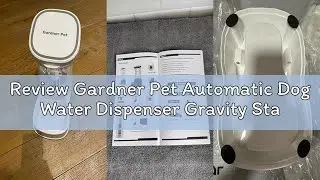 Review Gardner Pet Automatic Dog Water Dispenser Gravity Stainless Steel Waterer & Food Feeder Set,