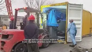 JIUHE concrete machinery ready to ship overseas.