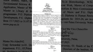 patna University llb admission from out 2025-26
