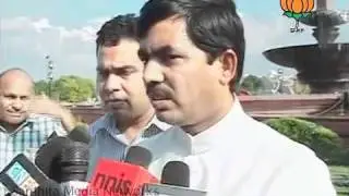 BJP Byte on No Mercy to Afzal Guru & Anna Hazare Protest: Sh. Syed Shahnawaz Hussain: 10.08.2011