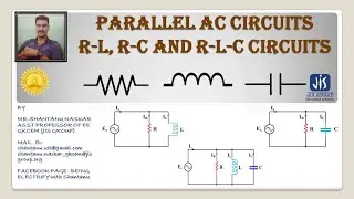 Parallel AC circuits R-L, R-C and R-L-C circuits-Electrical Engineering