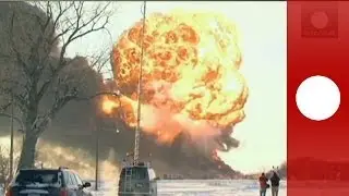Oil Train Inferno: Video of massive explosion as US train derails in North Dakota