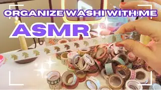 ASMR | Organize Washi With Me | No Talking | Soft Sounds