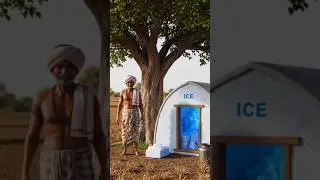 kisan banaya barph ka ghar 😄 #ai #shorts #animation #motivation #farmer #village